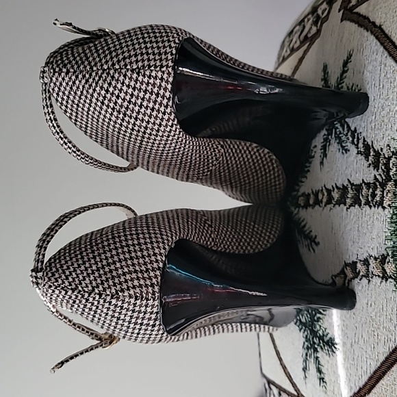 Bakers Herringbone Wedge Heels Sz 9 Preppy Office Business Casual - Picture 4 of 9